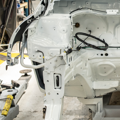 Simms Body Shop collision repair facility in Clio MI